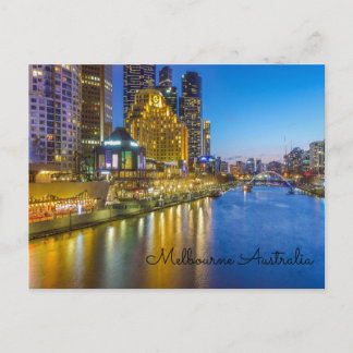 Cartão Postal Rio Melbourne yarra, Austrália