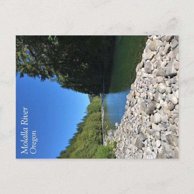 Cartão Postal Rio Molalla, Oregon (Frente)