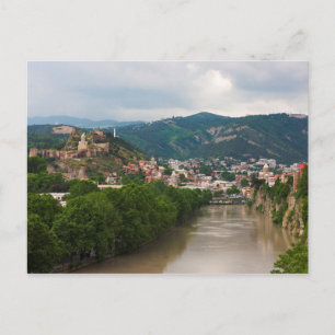 Cartão Postal Rio Mt'k'vari Fluindo, Tbilisi