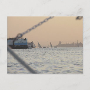 Cartão Postal Rio Nile Sunset - Cartão-postal do Egito