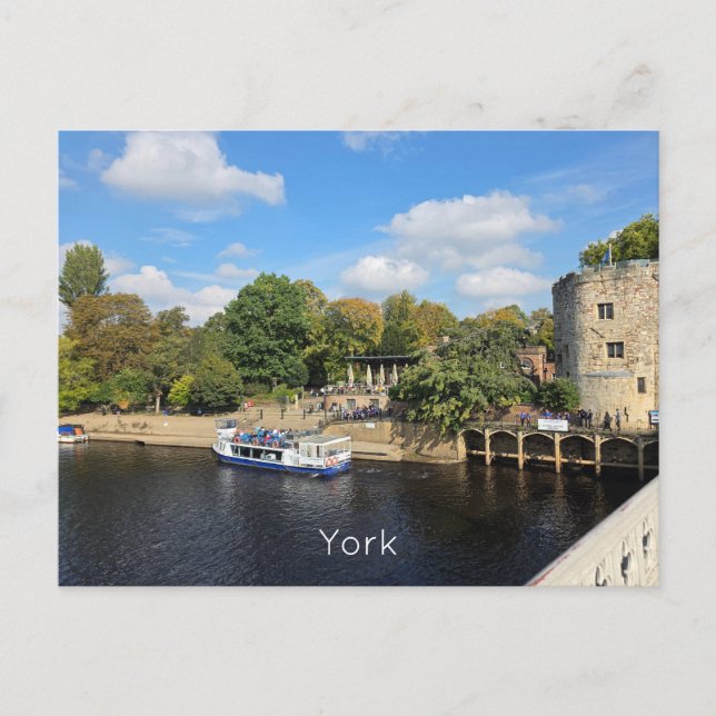 Cartão Postal Rio Ouse de York (Frente)