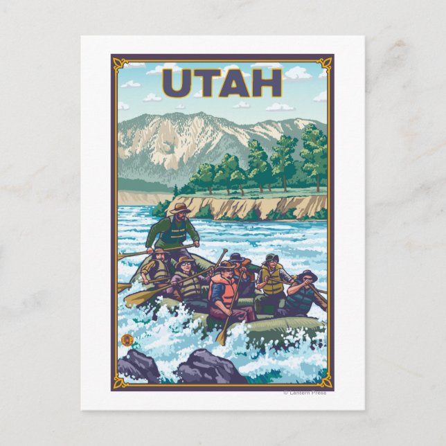 Cartão Postal Rio RaftingUtah (Frente)