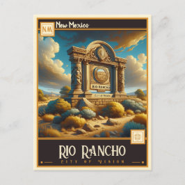 Cartão Postal Rio Rancho, Novo México | Antigo