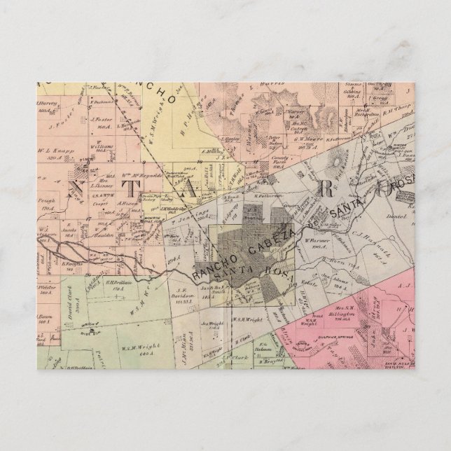 Cartão Postal Rio Russo, Papais noeis Rosa, Cidades de Análise (Frente)