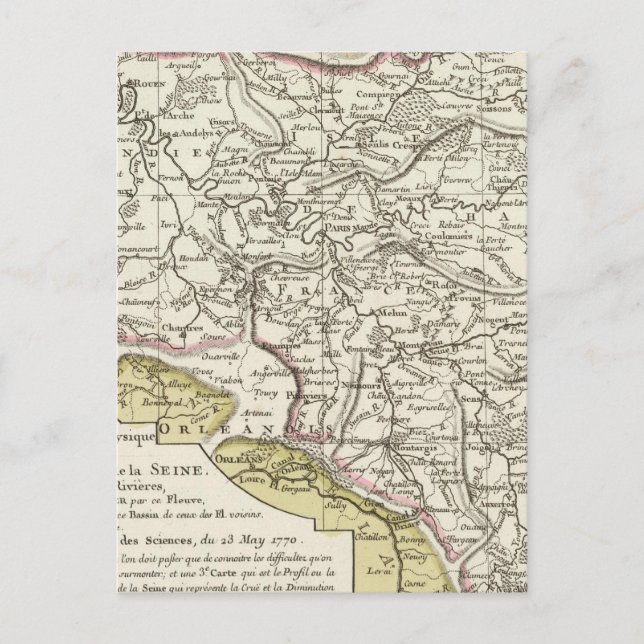 Cartão Postal Rio Seine (Frente)