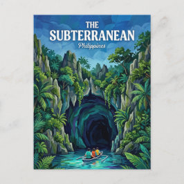 Cartão Postal Rio Subterrâneo Filipinas
