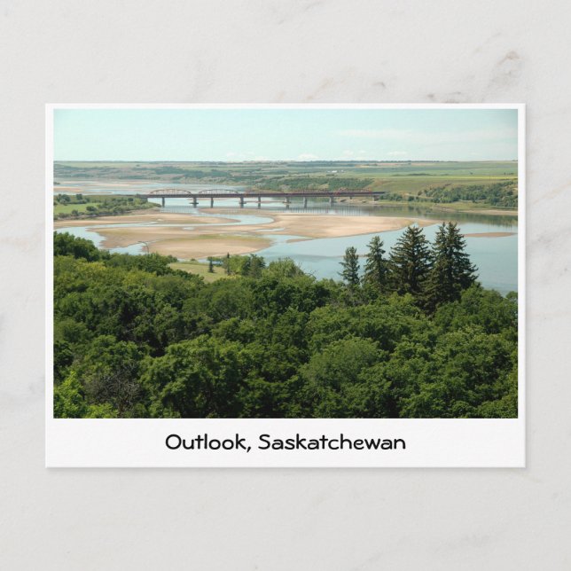 Cartão Postal Rio sul de Saskatchewan (Frente)