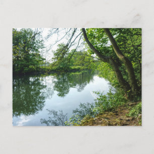 Cartão Postal Rio Taff, Cardiff, País de Gales.