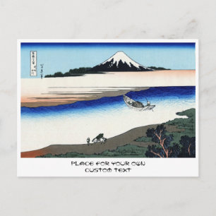 Cartão Postal Rio Tama na província de Musashi Hokusai