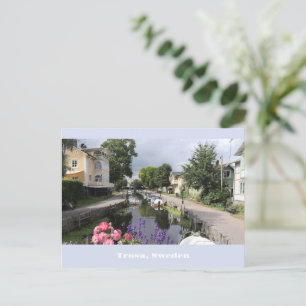 Cartão Postal Rio Trosa Picturesco, Suecia