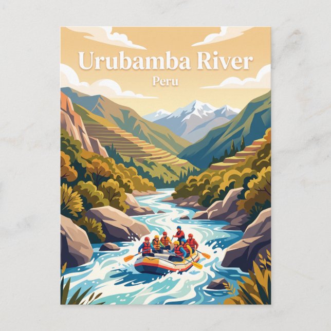 Cartão Postal Rio Urubamba Peru (Frente)