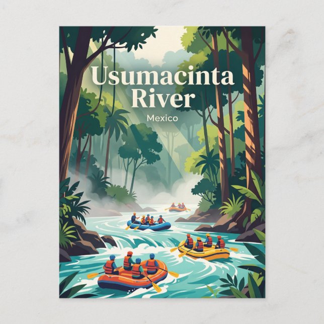Cartão Postal Rio Usumacinta, México (Frente)