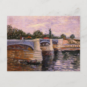 Cartão Postal Rio Van Gogh Seine com Pont del Grande Jette