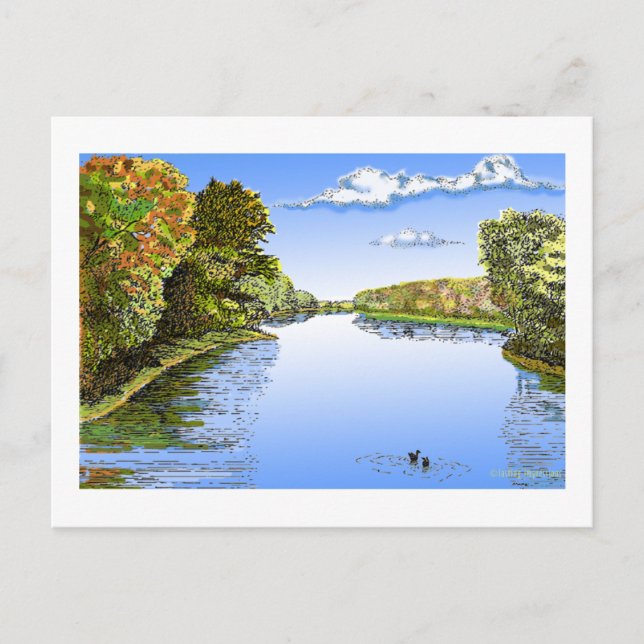 Cartão Postal Rio Wabash (Frente)