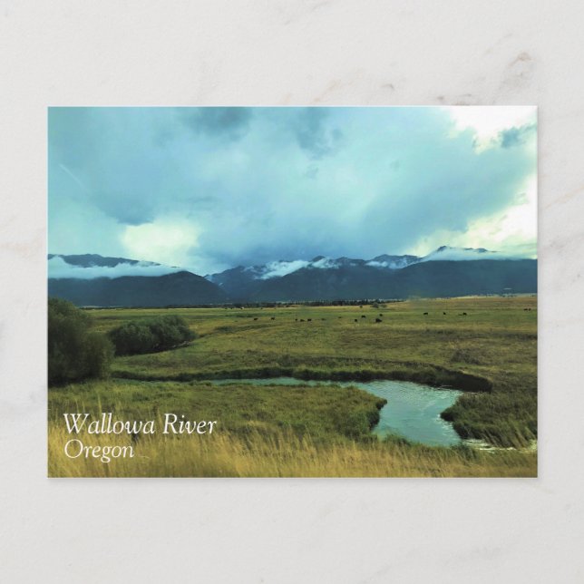 Cartão Postal Rio Wallowa, Oregon (Frente)