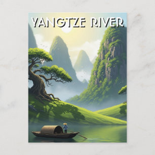 Cartão Postal Rio Yangtze China