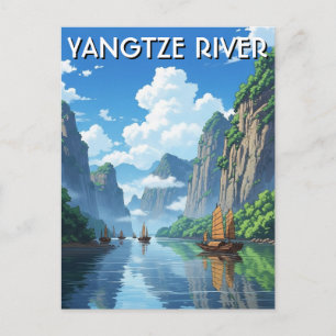 Cartão Postal Rio Yangtze China