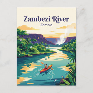 Cartão Postal Rio Zambeze, Zâmbia