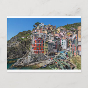 Cartão Postal Riomaggiore Cinque Terre Liguria Itália