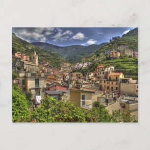 Cartão Postal Riomaggiore. Viagem Itália