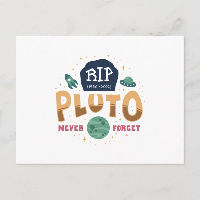 Cartão Postal RIP Plug Nunca Esquece Camisa Universo do Espaço E (Frente)