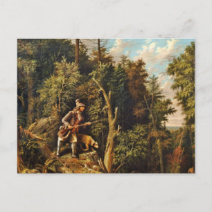 Cartão Postal Rip Van Winkle com seu Hound