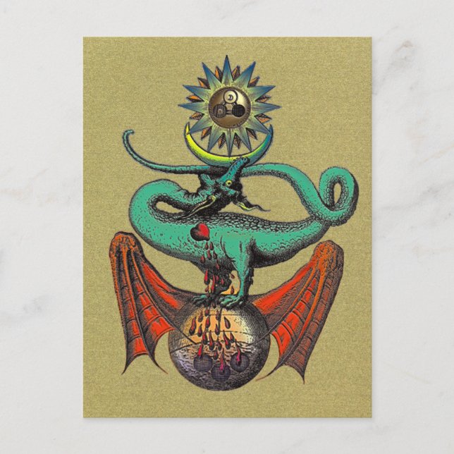 Cartão Postal Ripley Scroll Dourado (Frente)