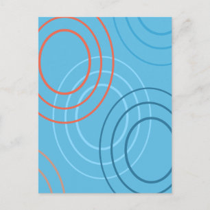 Cartão Postal Ripples Design Abstrato