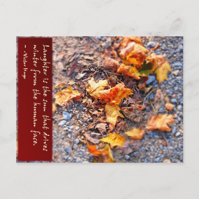 Cartão Postal Rir é o sol... (Frente)