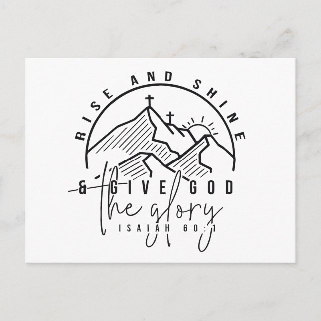 Cartão Postal Rise e Brilho (Frente)