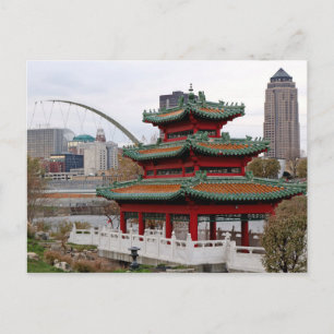 Cartão Postal River Garden - Des Moines, Iowa # 2