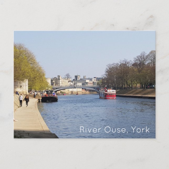 Cartão Postal River Ouse, York (Frente)
