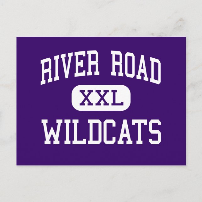 Cartão Postal River Road - Wildcats High - Amarillo Texas (Frente)