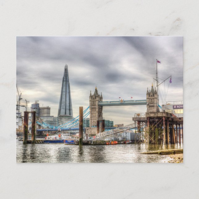 Cartão Postal River Thames View (Frente)