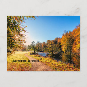 Cartão Postal River Wharfe, Yorkshire,