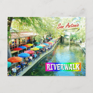 Cartão Postal Riverwalk, San Antonio, Texas