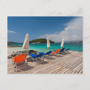 Cartão Postal Riviera albanesa, Ksamil, praias da cidade