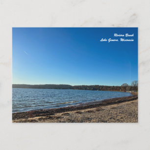 Cartão Postal Riviera Beach no Lago Genebra Cartão-postal