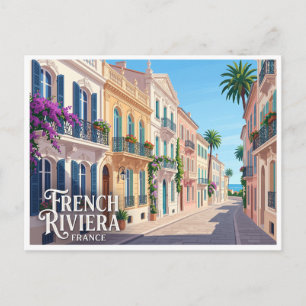 Cartão Postal Riviera Francesa Cannes França