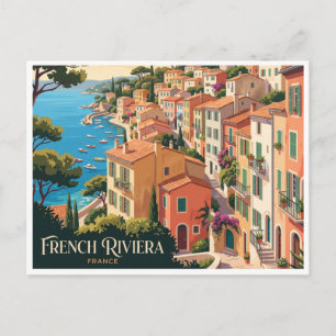 Cartão Postal Riviera Francesa Villefranche-sur-Mer França