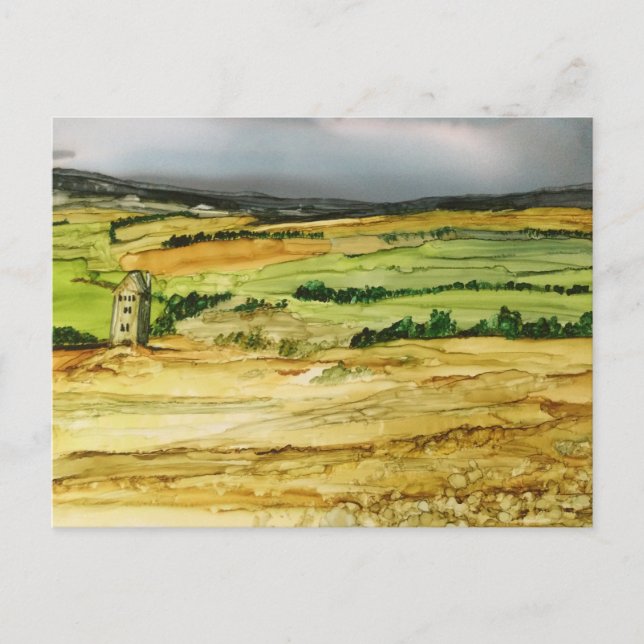 Cartão Postal Rivington Pigeon Tower Leverhulmes Garden Horwich (Frente)