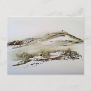 Cartão Postal Rivington pike Horwich Watercolor