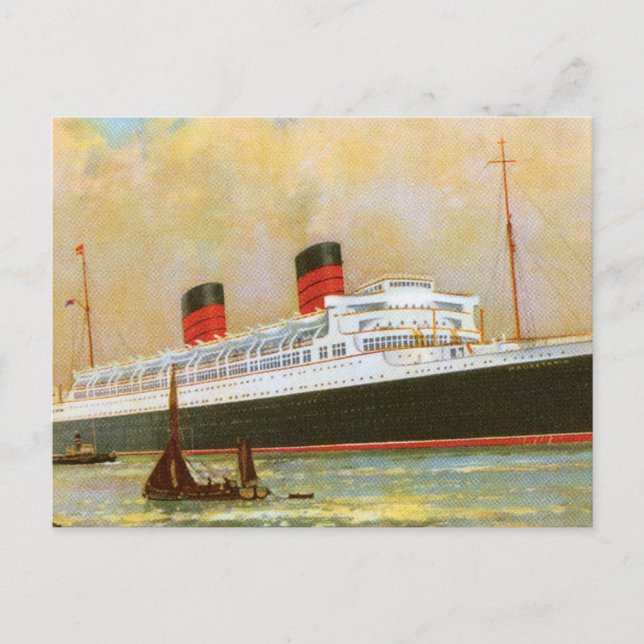 Cartão Postal RMS Mauretainia (Frente)