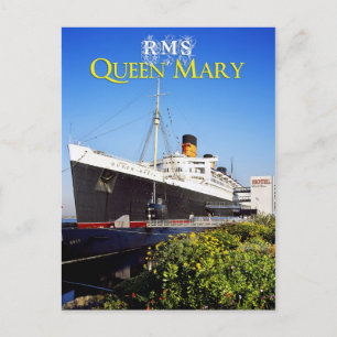 Cartão Postal RMS Queen Mary