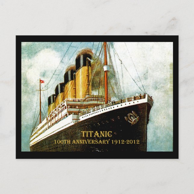 Cartão Postal RMS Titanic 100º Aniversário (Frente)