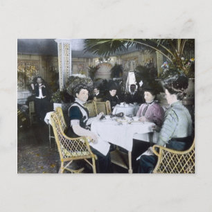 Cartão Postal RMS Titanic 1rua Passageiros Aproveitam o luxo
