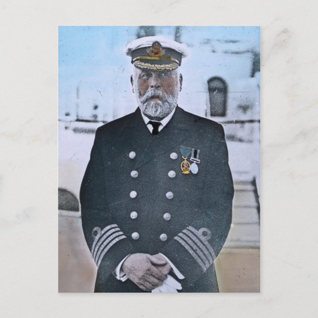 Cartão Postal RMS Titanic Capitão Edward J. Smith (Frente)