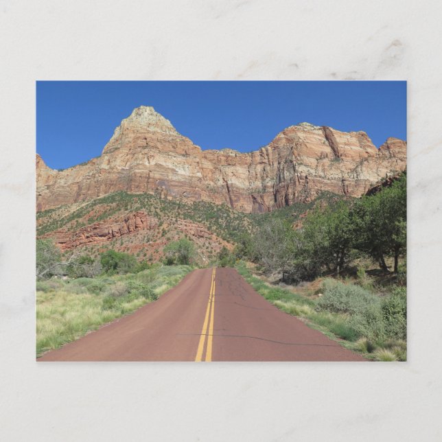 Cartão Postal Road at Zion National Park USA (Frente)