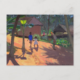 Cartão Postal Road to Kovalum Beach Kerala 1996