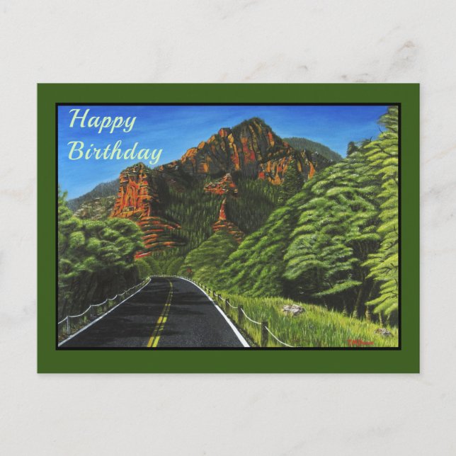 Cartão Postal Road to Slide Rock, Sedona Postcard (Frente)